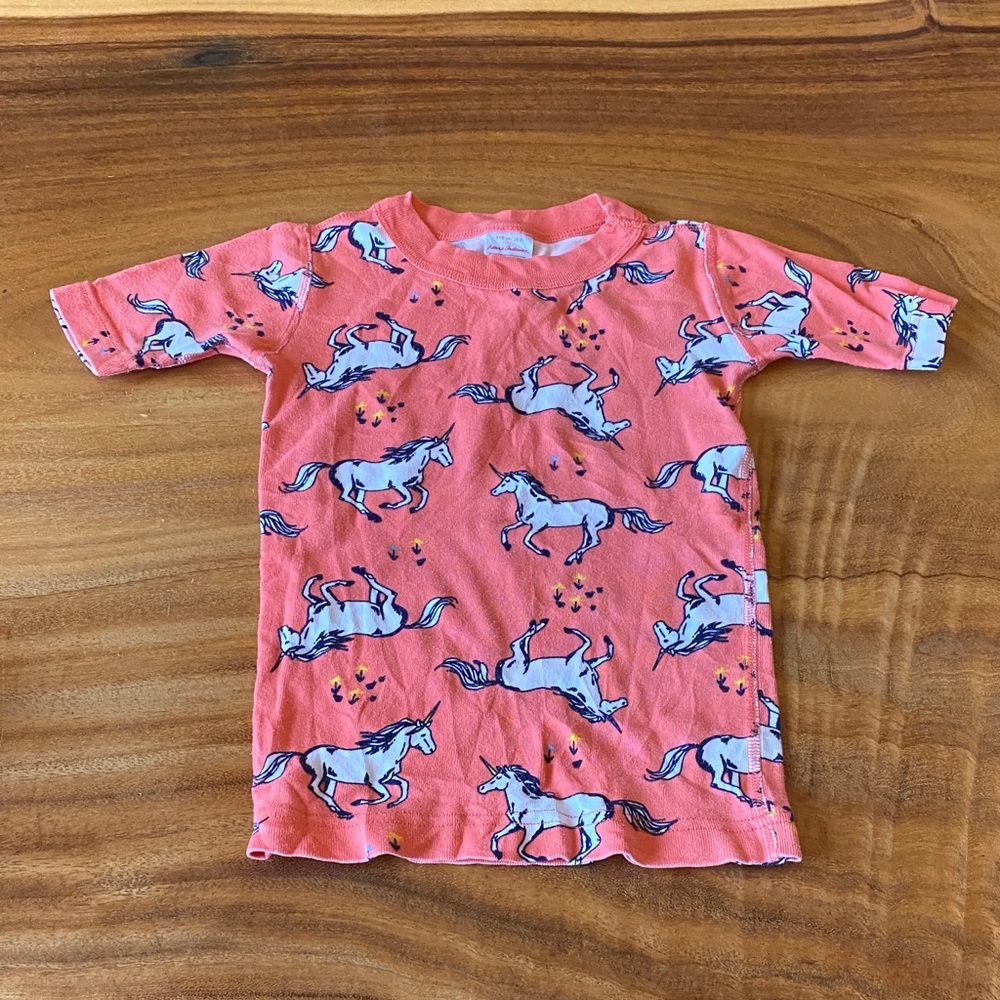 Hanna Andersson Bright pink/peach Organic Cotton Shirt
